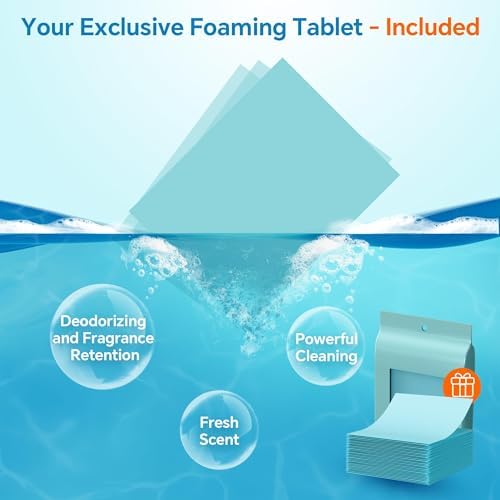 Mopa y Cubeta Compacta POPMOP - Set de Mopa Plana con Escurridor, Ideal para Apartamentos, Casas Pequeñas, RV, Ventanas y Pisos con 6 Paños de - imagen 8