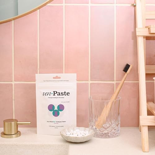 Tabletas de Pasta de Dientes Sin Flúor Unpaste, Sabor Menta, Hidroxiapatita Nano, Sin Xilitol, Paquete Reutilizable y Ecológico – 250 piezas / - imagen 4