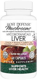 Cápsulas Host Defense MycoBotanicals para el Hígado - Suplemento de Salud Hepática con Cardo Mariano y Cúrcuma - Suplemento de Hongos con Cola de - imagen 1