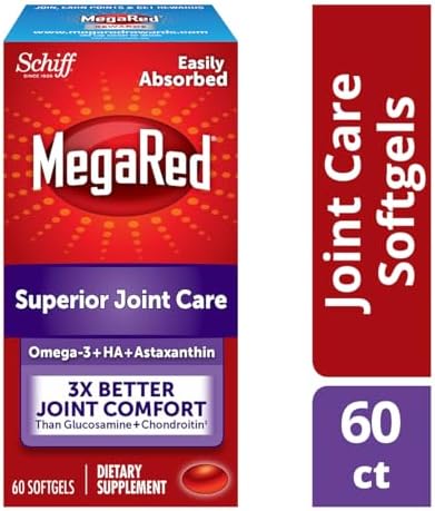 Suplemento MegaRed de Aceite de Kril Omega-3 de 353mg para el Cuidado de las Articulaciones con EPA/DHA, Antioxidantes y Ácido Hialurónico, 60 - imagen 2