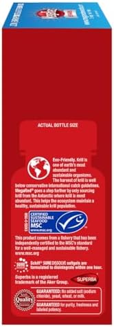 Suplemento MegaRed de Aceite de Kril Omega-3 de 353mg para el Cuidado de las Articulaciones con EPA/DHA, Antioxidantes y Ácido Hialurónico, 60 - imagen 4