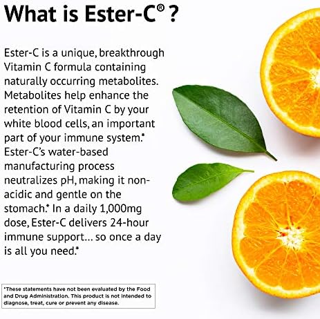 Ester-C 1000 mg con Bioflavonoides de American Health, 24 Horas de Soporte Inmunológico, Suave para el Estómago, No Ácido, 105 Cápsulas Sabor - imagen 3