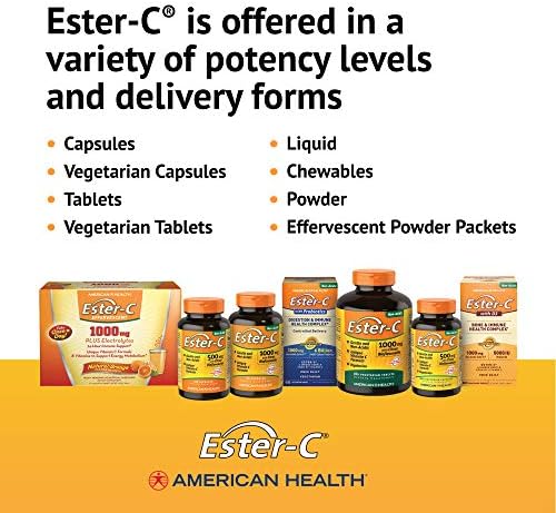 Ester-C 1000 mg con Bioflavonoides de American Health, 24 Horas de Soporte Inmunológico, Suave para el Estómago, No Ácido, 105 Cápsulas Sabor - imagen 7