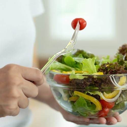 Tenedores Desechables Dealusy de Plástico Transparente, 300 Piezas, Resistentes al Calor, Sin BPA, Ideales para Fiestas y Eventos - imagen 6