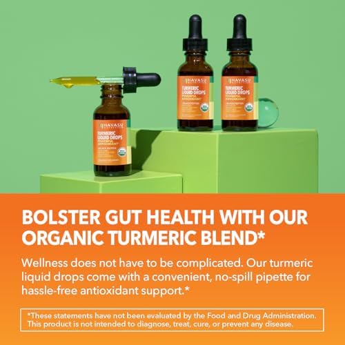Gotas Líquidas de Cúrcuma Orgánica USDA con Pimienta Negra - Suplemento de 1000mg de Curcumina para Salud Inmunológica y Digestiva - 30 Porciones - - imagen 4