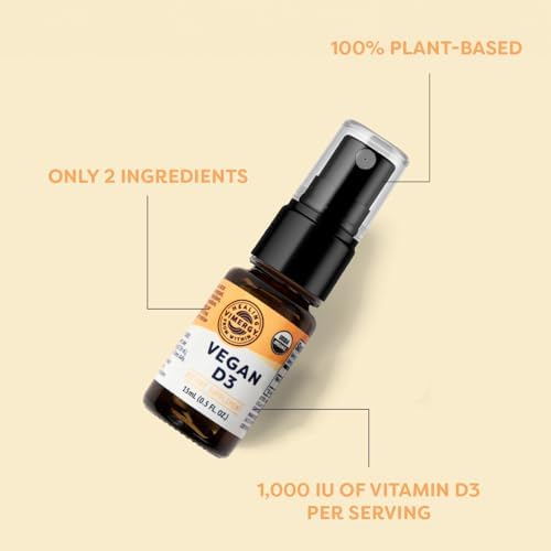 Vimergy D3 Vegano – Beneficios para la Función Inmunológica* – Orgánico Certificado USDA, Vegano, Sin Gluten – 1000UI/Porciones, 96 Porciones - imagen 3