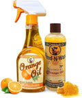 Limpiador y acondicionador de madera Howard Feed N Wax y aceite de naranja Howard, pulidor para muebles de madera y limpiador de teca - imagen 1