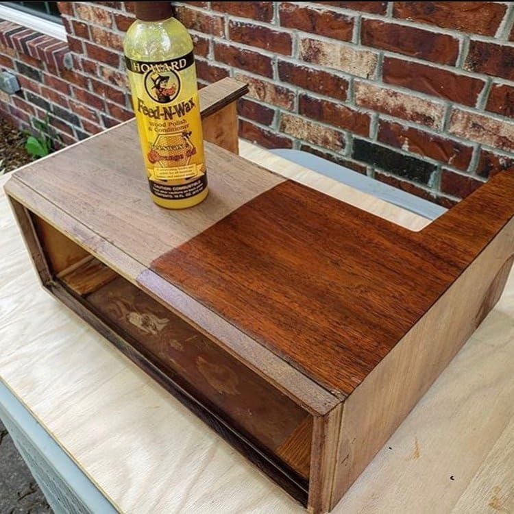 Limpiador y acondicionador de madera Howard Feed N Wax y aceite de naranja Howard, pulidor para muebles de madera y limpiador de teca - imagen 5