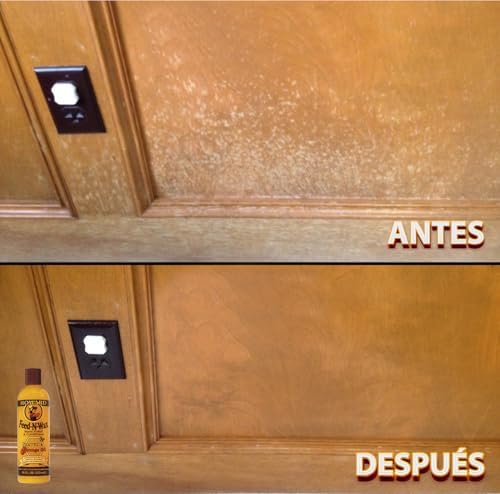 Limpiador y acondicionador de madera Howard Feed N Wax y aceite de naranja Howard, pulidor para muebles de madera y limpiador de teca - imagen 8