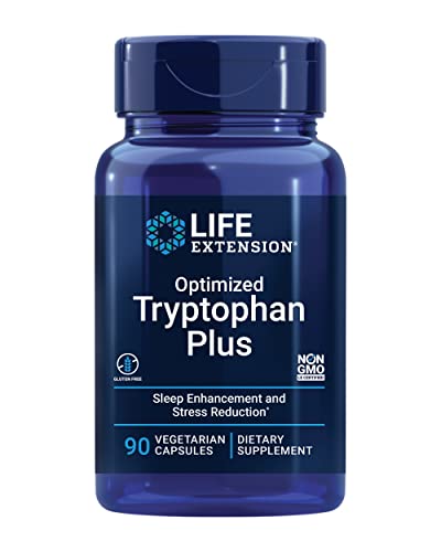 Life Extension Optimized Tryptophan Plus 1000mg - Suplemento de L-Tryptófano con Niacina y L-Lisina para Sueño Saludable y Respuesta al Estrés - 90 - imagen 5