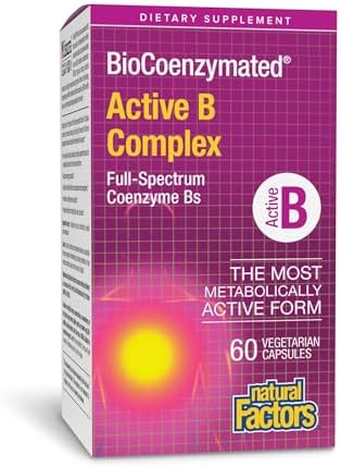Natural Factors, Complejo B Activo BioCoenzimado, 60 Cápsulas (60 Porciones) - imagen 1