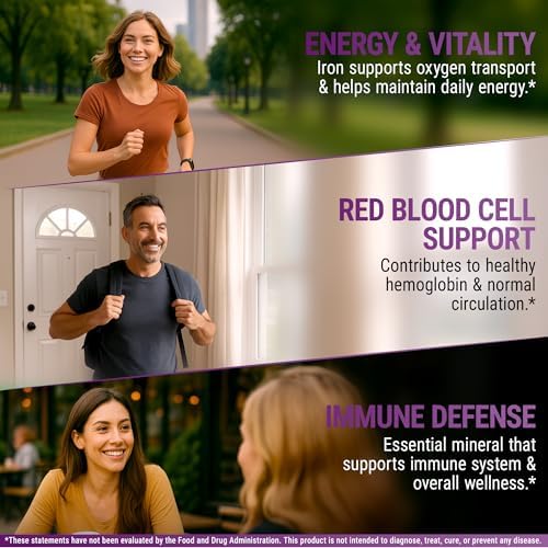 Suplemento de Hierro para Mujeres y Hombres, Constructor de Sangre Libre, Gotas de Hierro Líquido con Aceite MCT, Sabor Natural a Uva, Absorción - imagen 5