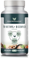 Tri-Methyl+ Complejo B Methylado - Suplemento de Vitaminas B Methyl para Soporte MTHFR con B12 Methylcobalamina, Adenosilcobalamina y Metilfolato - imagen 1