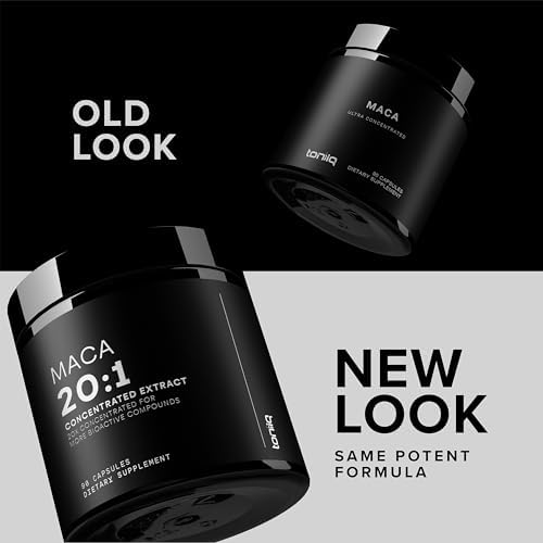 Toniiq Maca Raíz - Extracto Ultra Potente 20:1 - Complejo de Maca Negra, Roja y Amarilla - Origen Único, Silvestre y Altamente Concentrado - 90 - imagen 5
