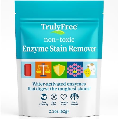Removedor de Manchas Enzimático Truly Free - Potenciador Natural de Detergente para Ropa, Eficaz contra Sangre, Hierba, Orina de Mascotas y Olores - - imagen 1