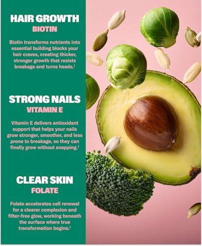 NuStrips™ Tiras de Belleza de Disolución Rápida con Biotina, Ácido Fólico y Vitamina E – Suplemento para Cabello, Piel y Uñas – Apoya el Crecimiento - imagen 5