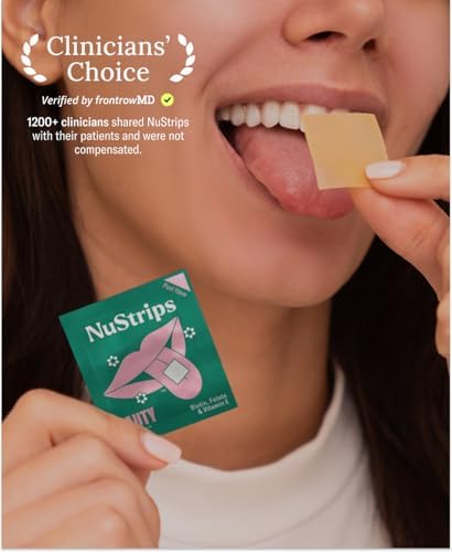 NuStrips™ Tiras de Belleza de Disolución Rápida con Biotina, Ácido Fólico y Vitamina E – Suplemento para Cabello, Piel y Uñas – Apoya el Crecimiento - imagen 7