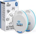 Repelente Ultrasónico de Plagas (Paquete de 2) - Para Pulgas, Ratas, Cucarachas, Mosquitos, Arañas, Escorpiones y Moscas de la Fruta - imagen 1