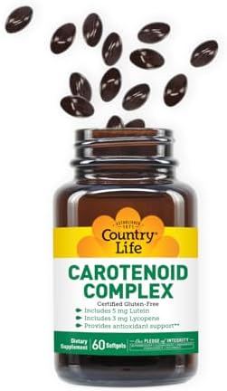 Country Life Complejo de Carotenoides con Luteína, Licopeno y Astaxantina, 60 Cápsulas Blandas, Soporte Antioxidante - imagen 3