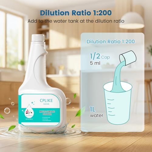 Solución de Limpieza CPLIKE Compatible con Aspiradoras Robot eufy Omni C20, X8 Pro, X10 Omni, G Series y L Series, 473 ml (2 Botellas) - imagen 6