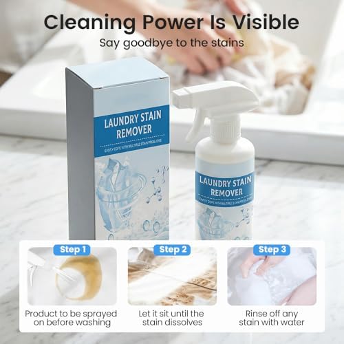 Emulsificador de Ropa 2026, Nuevo Spray Quitamanchas No Iónico, Potente Removedor de Manchas para Ropa y Alfombras (1PC) - imagen 5