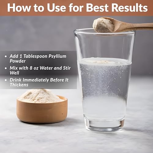Sownandgrown Polvo de Cáscara de Psyllium 1.5lb | Fibra Dietética de Mezcla Fácil | Limpia tu Sistema Digestivo | Ideal para Repostería Sin Gluten | - imagen 8