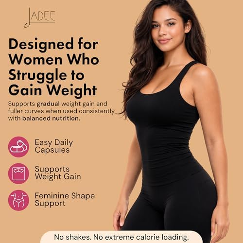 Suplemento para Aumento de Peso para Mujeres – Pastillas para Glúteos, Curvas y Forma – Alternativa Fácil a Batidos – 60 Cápsulas con Aguaje, - imagen 2