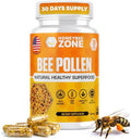 HONEYBEEZONE – Gránulos de Polen de Abeja 100% Puro en 60 Cápsulas Veganas – Alto en Complejo B para Metabolismo y Energía - Sin Gluten y No - imagen 1