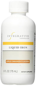 Suplemento de Hierro Líquido Integrative Therapeutics - Apoyo Energético con Vitamina B12 y Folato - Sabor Manzana Canela, 6 fl oz (35 Porciones) - - imagen 1