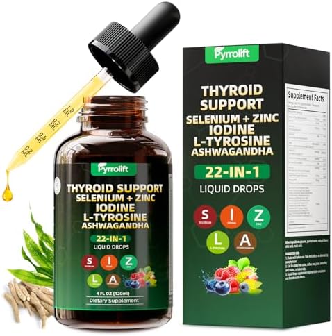 Suplemento Natural para Tiroides 22 en 1 para Hombres y Mujeres | Fórmula Herbal con Kelp, Ashwagandha, Cúrcuma, Selenio, Zinc, L-Tirosina y Vitamina - imagen 1