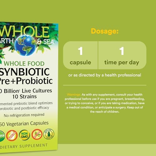 Suplemento Sinbiótico Pre+Probiótico Natural Factors de 10 Mil Millones - Salud Digestiva y Intestinal Orgánica - 60 Cápsulas Vegetarianas Sin Gluten - imagen 3