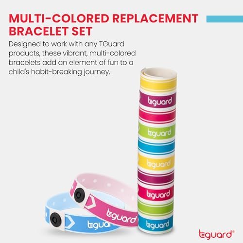 Pulseras TGuard AeroThumb y AeroFinger – Muñequera auténtica y resistente para asegurar ThumbGuards y FingerGuards, disuasivo para succión de dedos y - imagen 2