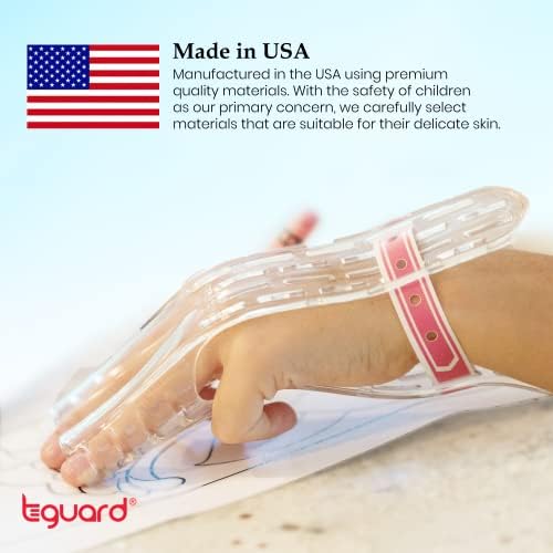 Pulseras TGuard AeroThumb y AeroFinger – Muñequera auténtica y resistente para asegurar ThumbGuards y FingerGuards, disuasivo para succión de dedos y - imagen 8