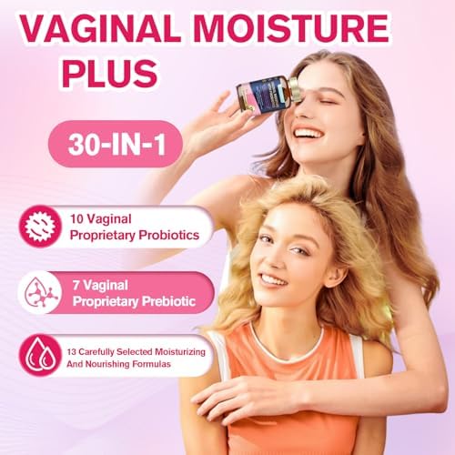 Probióticos Vaginales para Mujeres - Hidratante Vaginal 30 en 1 con Almidón de Malvavisco, Ácido Hialurónico y Fenogreco - 120 Cápsulas - imagen 2