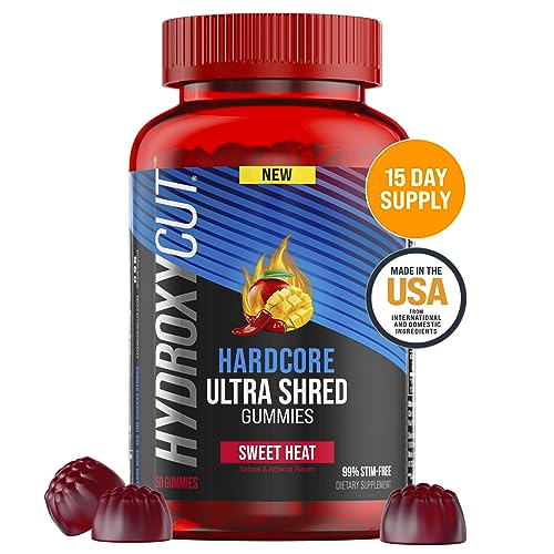 Gomitas Hydroxycut Hardcore Ultra Shred, Sweet Heat - 99% Sin Estimulantes - Con Capsaicina y Vitaminas B - Para Hombres y Mujeres - imagen 2