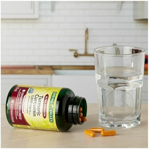 Suplemento de Cúrcuma Spring Valley | Suplemento de Cúrcuma Curcumina Ultra Fuerte 1,500 mg, 90 Cápsulas + Sticker STS. - imagen 5