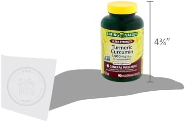 Suplemento de Cúrcuma Spring Valley | Suplemento de Cúrcuma Curcumina Ultra Fuerte 1,500 mg, 90 Cápsulas + Sticker STS. - imagen 6