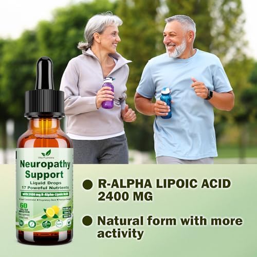 Suplementos para Neuropatía en Gotas Líquidas, Advance 17 en 1 Ácido R-Alpha Lipoico Estabilizado (R-ALA) con Acetil L-Carnitina, Complejo de - imagen 3