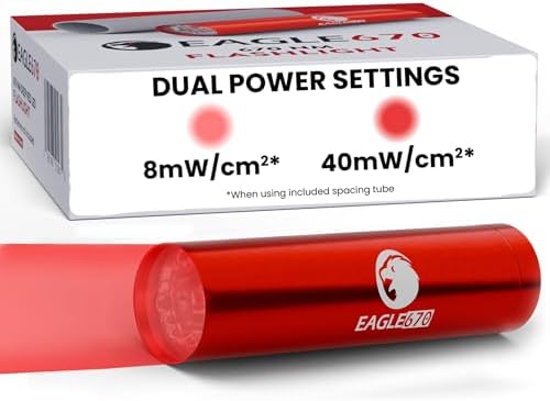 Terapia de Luz Roja Eagle670 670nm para Bienestar General | Linterna LED Verificada en Laboratorio de EE. UU. con Tubo de Silicona | Suave para los - imagen 1