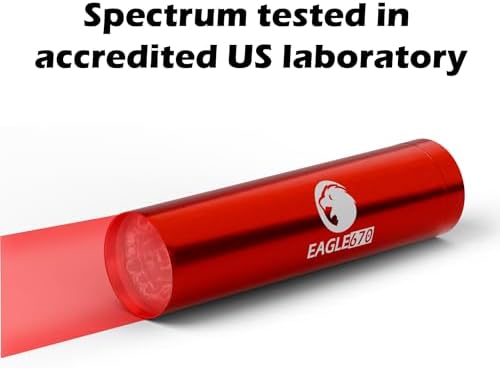 Terapia de Luz Roja Eagle670 670nm para Bienestar General | Linterna LED Verificada en Laboratorio de EE. UU. con Tubo de Silicona | Suave para los - imagen 7