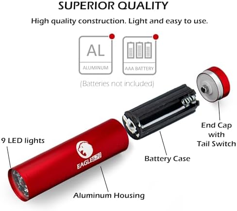 Terapia de Luz Roja Eagle670 670nm para Bienestar General | Linterna LED Verificada en Laboratorio de EE. UU. con Tubo de Silicona | Suave para los - imagen 8