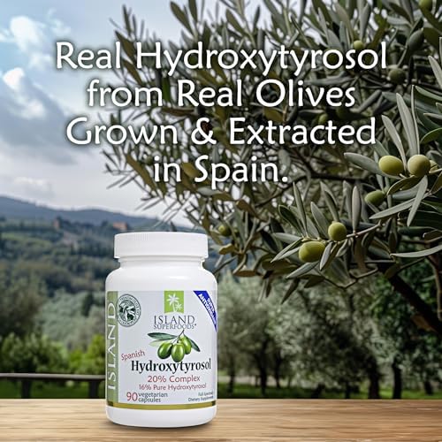 Island Nutrition, Extracto de Aceituna Hydroxytyrosol Complejo™ al 20% - Super Potente, 100% Cultivado y Extraído en España. 90 Cápsulas, 100 mg - imagen 2