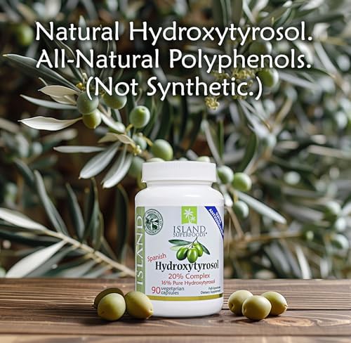Island Nutrition, Extracto de Aceituna Hydroxytyrosol Complejo™ al 20% - Super Potente, 100% Cultivado y Extraído en España. 90 Cápsulas, 100 mg - imagen 3