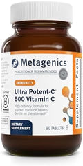 Metagenics Ultra Potent-C 500 - Suplemento de Vitamina C Buffered para Apoyo Inmunológico, Defensa Antioxidante y Formación de Colágeno - Suave, - imagen 1
