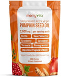 Aceite de Semilla de Calabaza con Saw Palmetto, Cúrcuma, Ortiga y Más | 3000mg por Porción, 300 Softgels | Prensado en Frío, Extra Virgen | - imagen 1