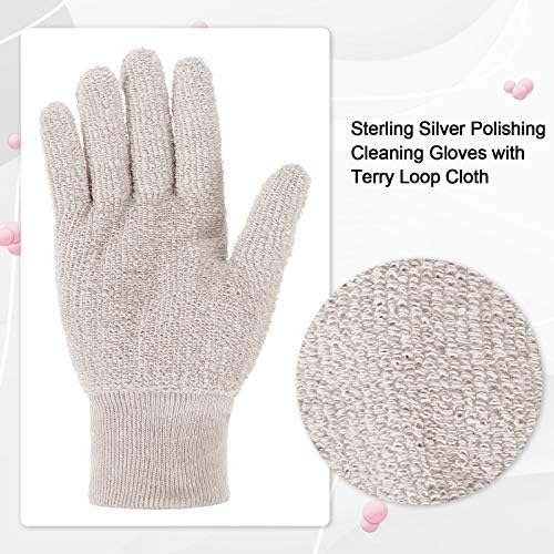 Guantes de Limpieza y Pulido de Plata Syhood - 3 Pares, Antitarnish para Joyas de Plata, Oro, Latón, Cobre y Más - imagen 3
