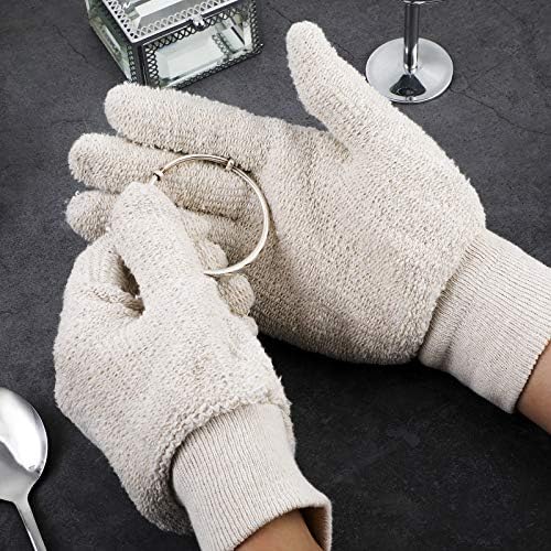 Guantes de Limpieza y Pulido de Plata Syhood - 3 Pares, Antitarnish para Joyas de Plata, Oro, Latón, Cobre y Más - imagen 4