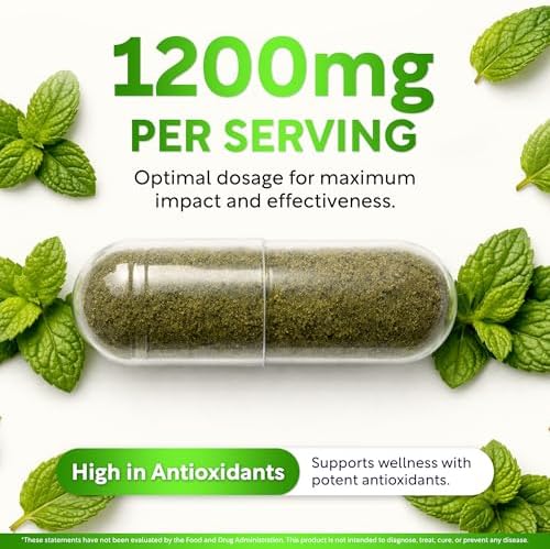 Cápsulas Orgánicas de Hierbabuena Dalnara 1200 mg - Certificadas por USDA, Apoyo a la Salud Femenina, Balance Hormonal y Vitalidad Digestiva, - imagen 3