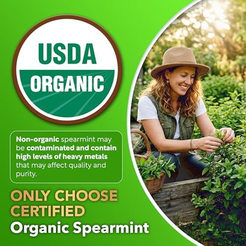Cápsulas Orgánicas de Hierbabuena Dalnara 1200 mg - Certificadas por USDA, Apoyo a la Salud Femenina, Balance Hormonal y Vitalidad Digestiva, - imagen 4