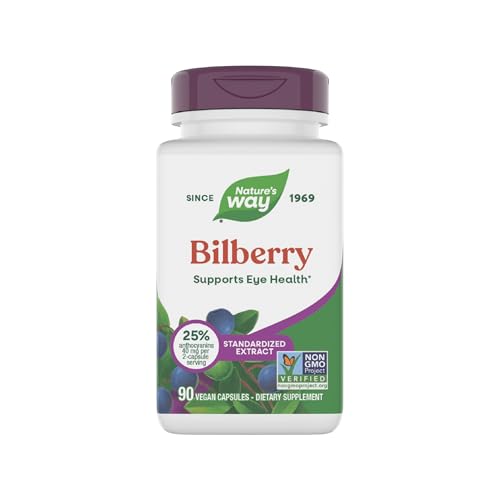 Extracto Premium de Arándano de Nature's Way, Suplemento para la Salud Visual, con Saúco Negro, Vegano y Sin Gluten, 90 Cápsulas (El Empaque Puede - imagen 5